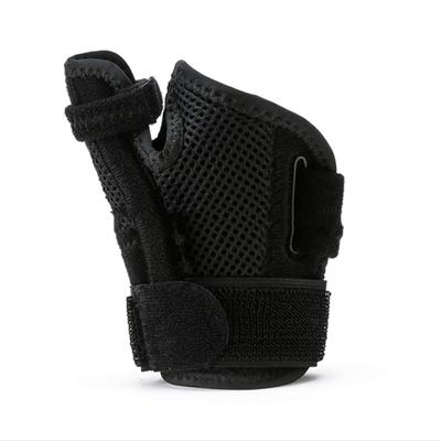 Thumb Wrist Guard Gloves Breathable Comfortable Soft Sports Fitness Wrist Guard Protection Gloves for Men Women Black
