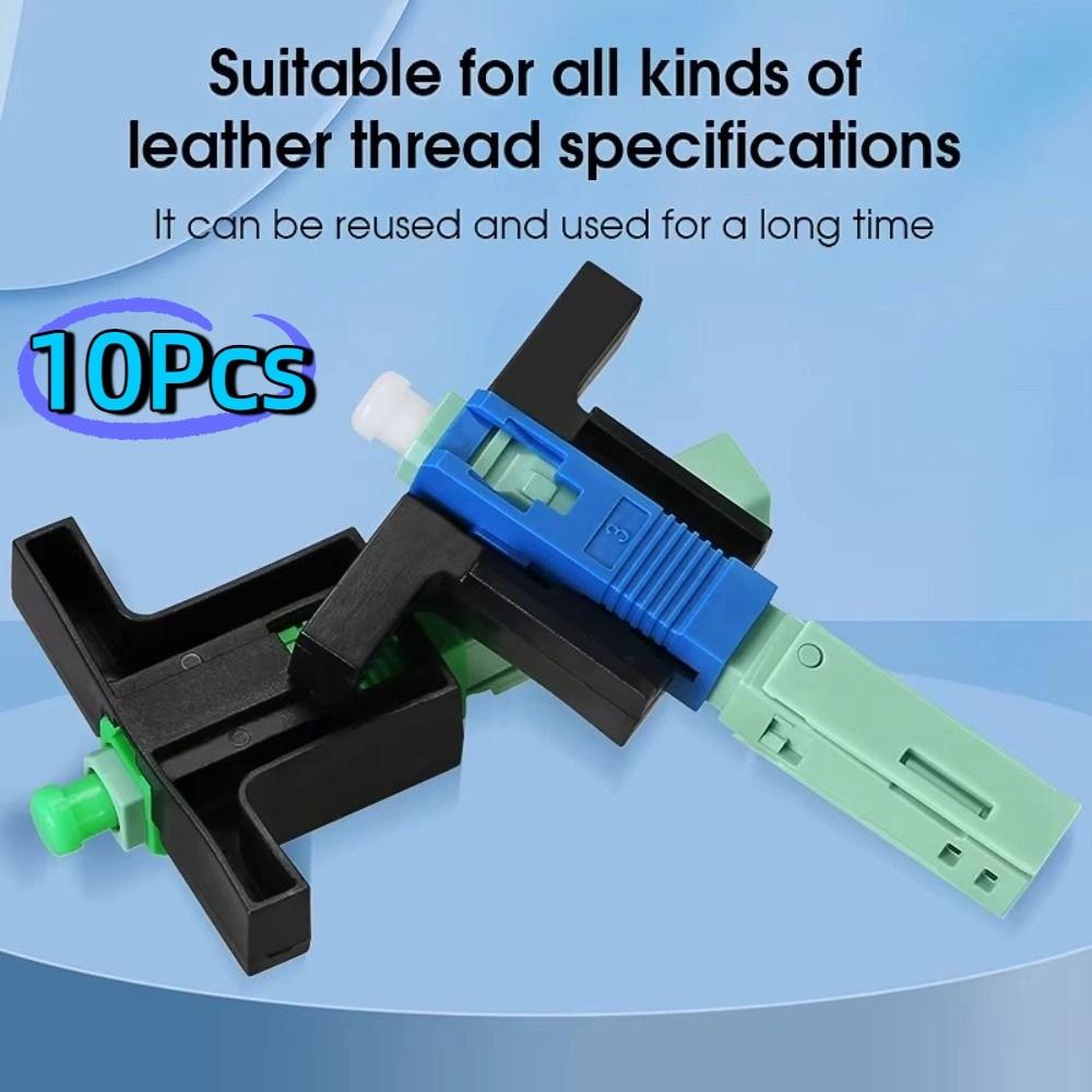 10Pcs Embedded FTTH Tool Cold Connector Reusable Single-Mode Connector  Optical Fiber Network