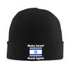 Emblem of Israel Bonnet Hat Cool Knitted Hats Unisex Women Unisex Israeli Flag Warm Winter Skullies Beanies Caps