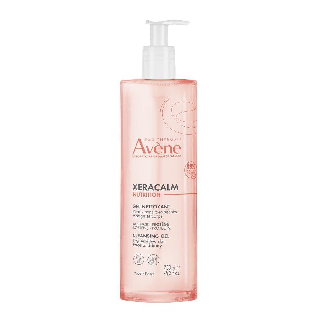 Avene, XeraCalm Nutrition, Gentle Cleansing, Cleansing Gel, For Face & Body, 750 Ml