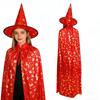 Gold Stamped Pumpkin Halloween Cape for Kids & Adults
