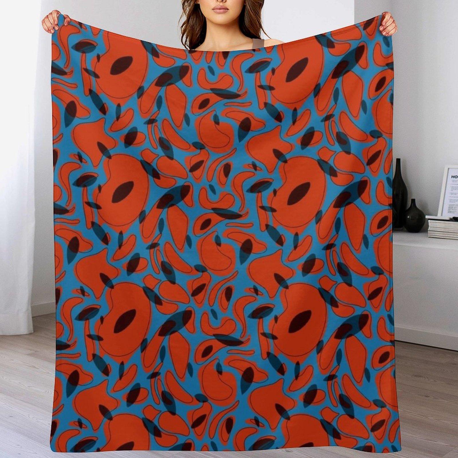 Retro Throw Blanket Men s Soft Warm Throw Blanket for Couch Size: 75*100cm, Weight: 230 GSM
