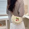 Yogodlns Vintage Woven Straw Handbag New Vacation Style Round Summer Beach Bag Fashion Crossbody Bag Ladies Messenger Bags