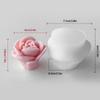 Flexible Silicone Mold Handmade Scented Candle Mould Epoxy Resin Mould Rose Flower Shaped Aromatherapy Jewelry Mold
