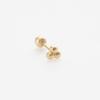 LUNNE 14k Three-Ball Piercing Earrings (14k Gold) S17