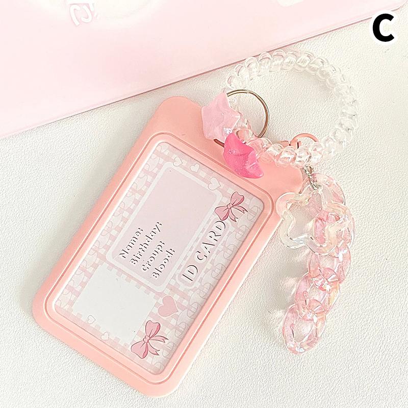Ins Cute Card Holder Photo Card Cover Kpop Keychain Idol Protection Case Campus Card Bus Card Holders Bank Id Holders