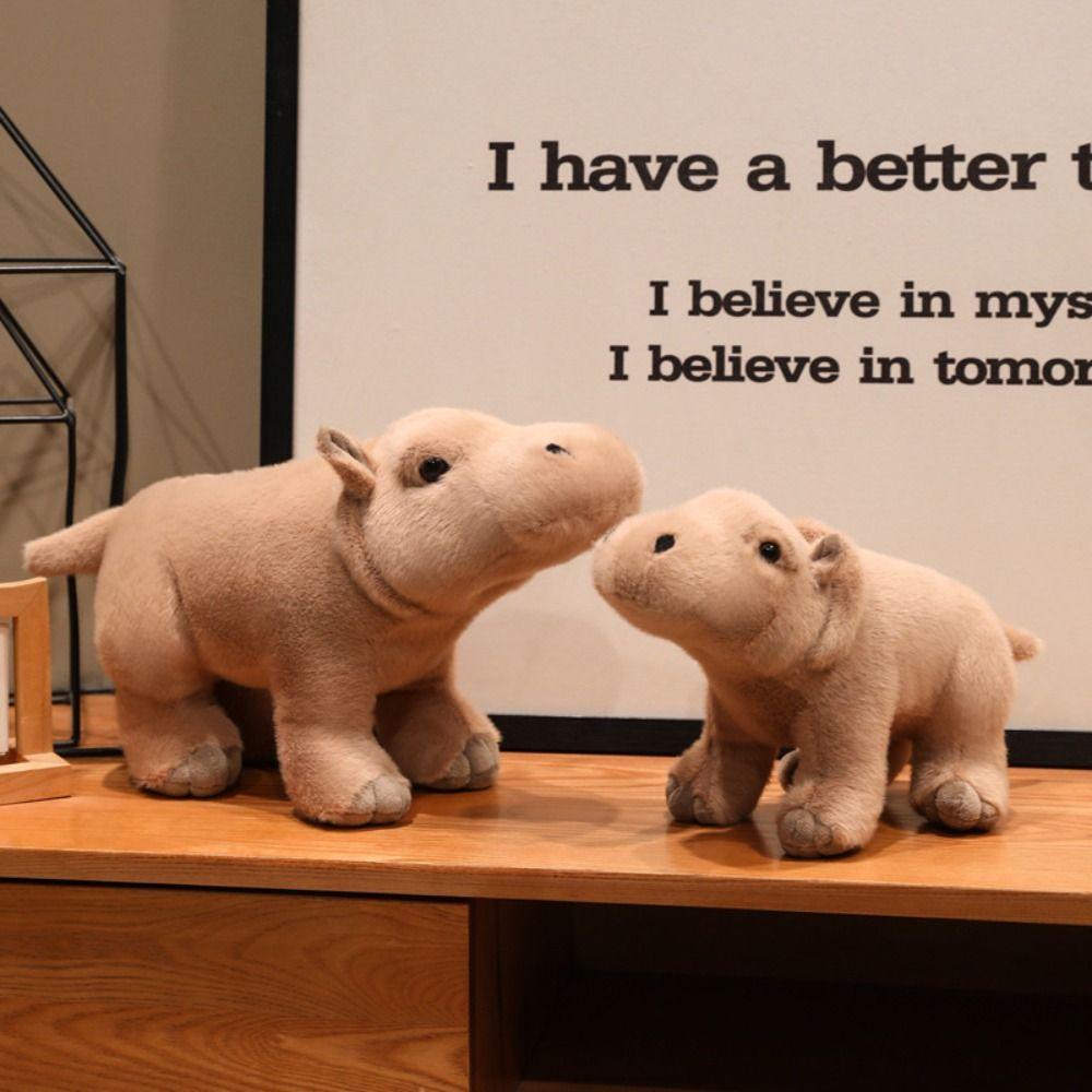 Forest Animal Hippopotamus Handmade Doll Cartoon Hippo Doll Plush Toy  Christmas Gift