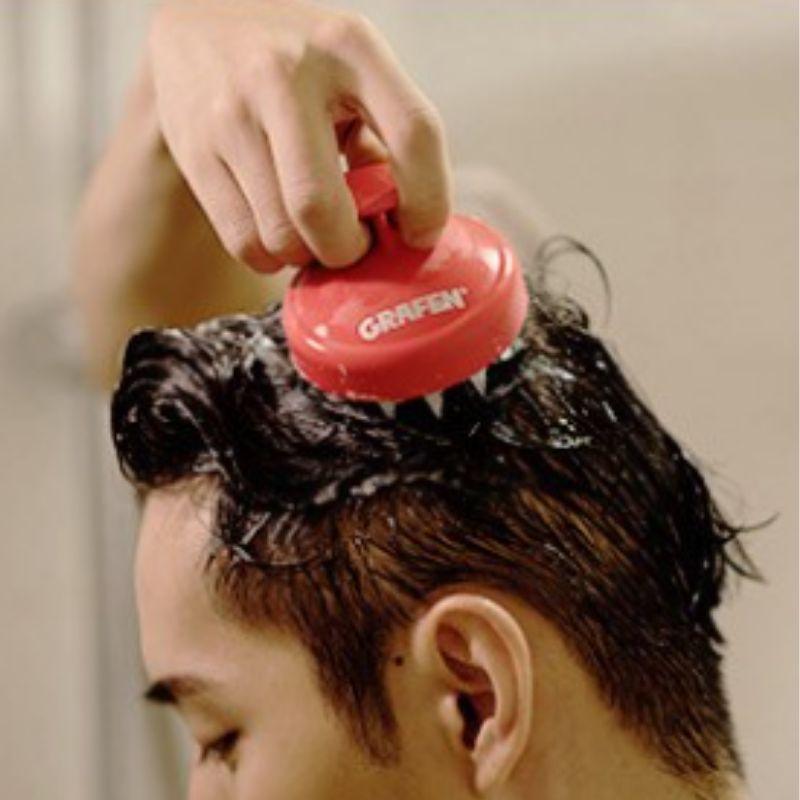GRAFEN Edge Finger Shampoo Brush / #Red