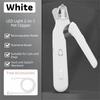 Grooming Tool Quiet Pet Nail Clippers with 2 LED Lights USB charging Pet Nail Grooming Tool Splash Guard 2 in 1 Nail Tool Cats