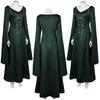 Medieval Princess Alicent Cosplay Fantasy Embroidery Dark Green Dress TV Dragon 2 Cosplay House Costume Disguise Women Outfit