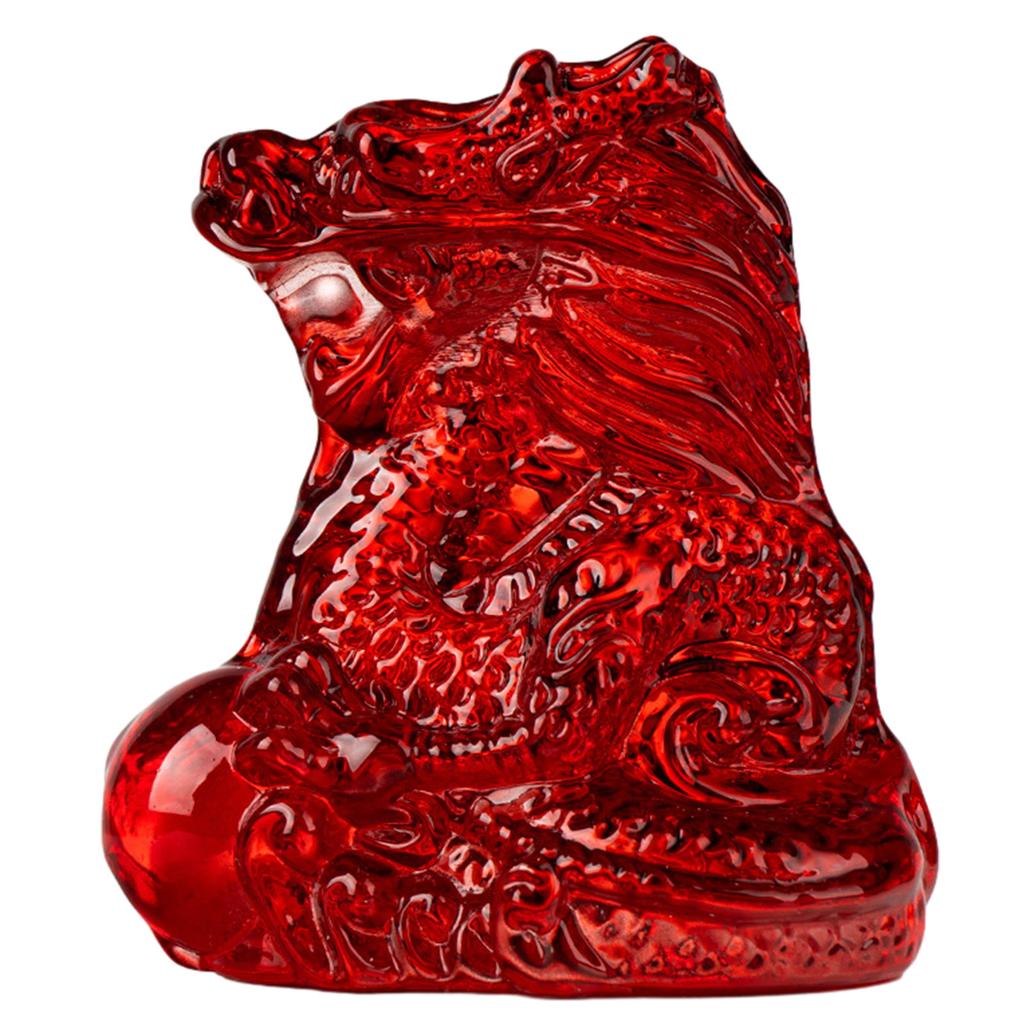 Crystal Dragon Ornaments Elegant Dragon Statue Twelve Zodiac Dragon Gifts Auspicious Animal Statue Room Decor
