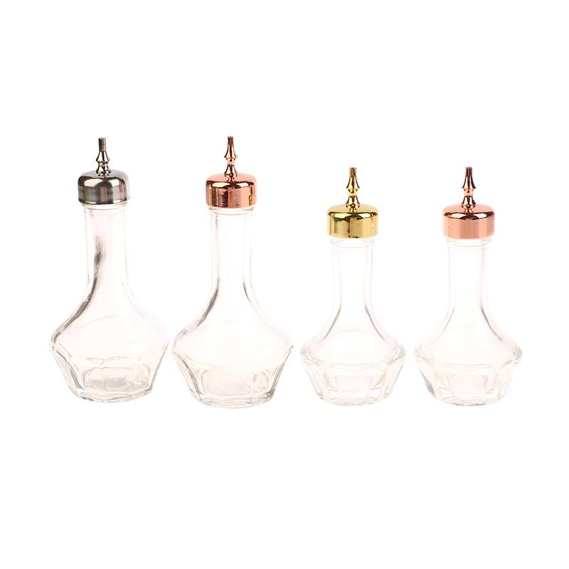 Bouteille à Bitters En Verre 175 Ml - Couvercle Inox Avec Bouchon Liège - Idéal Cocktails