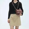 Mini Plaid Pattern Tweed Bag, Buckle Decor Shoulder Square Bag, Chain Crossbody Flap Purse For Everyday