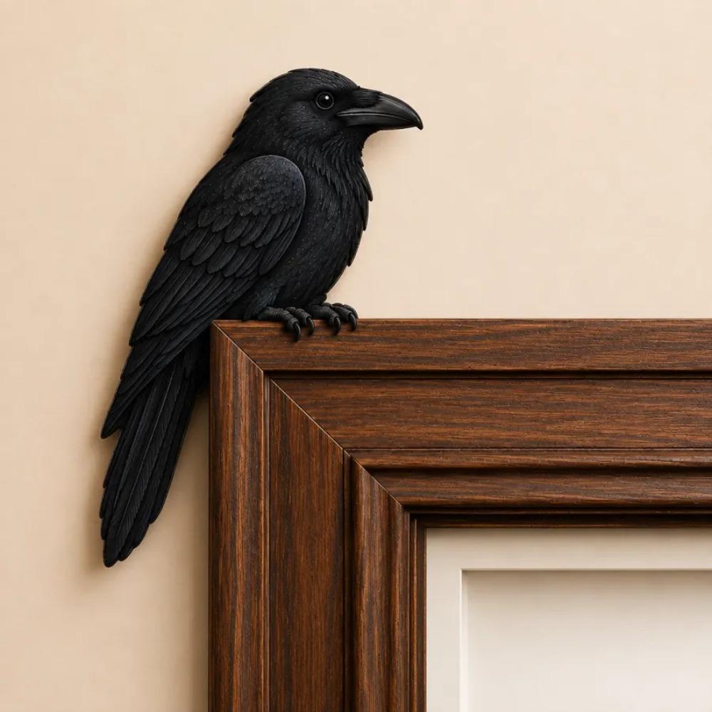 Modern Door Corner Pendant Wooden Animal Door Sign Gate Top Decoration Owl Door Frame Gift