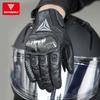 Motowolf Sheepskin Motorcycle Gloves Men Women Summer Breathable Leather Racing Riding Gloves Touchscreen Protective Gear