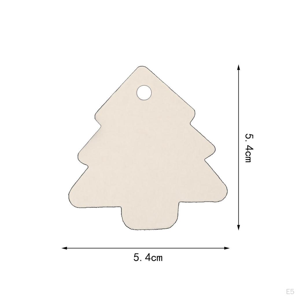 50 Pieces Christmas Theme Tags Hanging Tag Pendant Photo Props DIY Paper Gift for Decoration