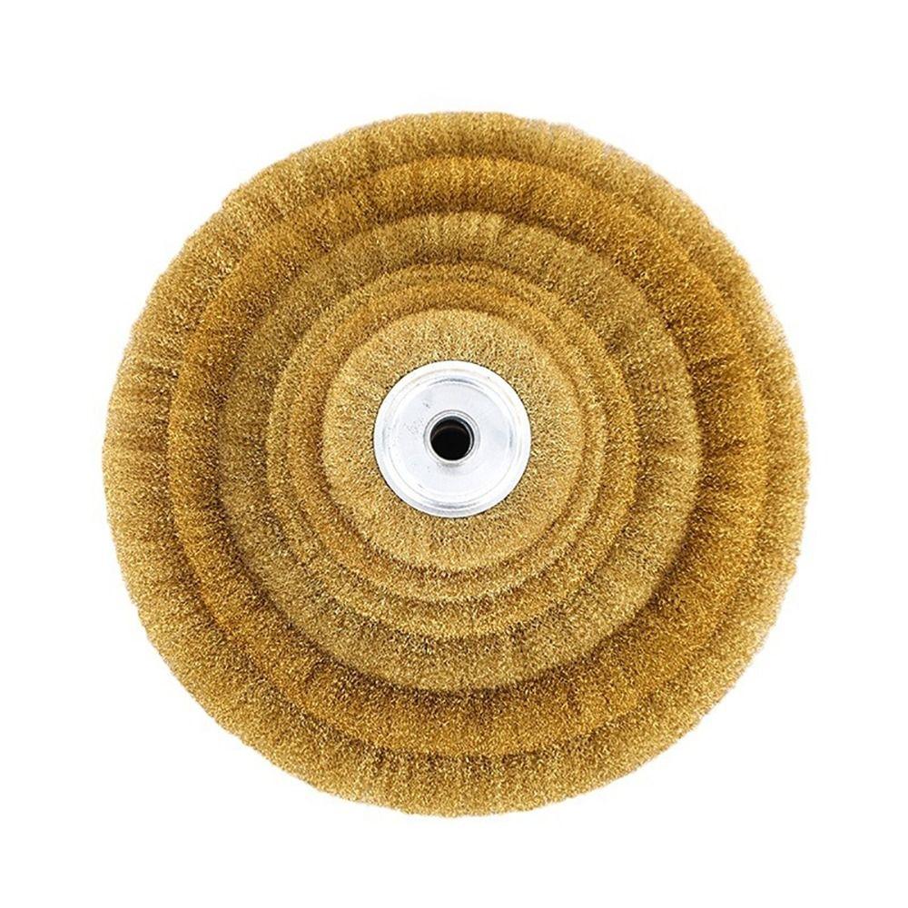 1Pcs Metal Polishing Abrasive Tool Copper Wire Wheel  For Metal Derust Wood Deburring