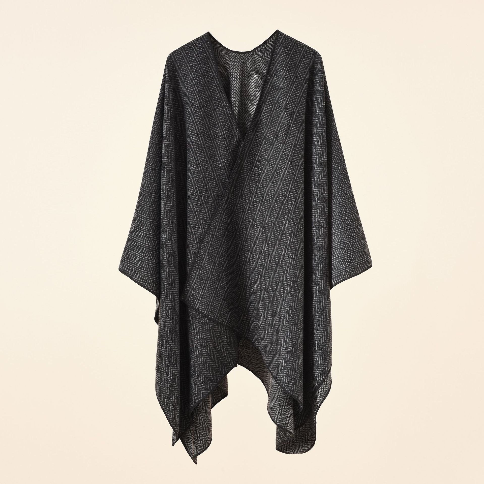 

Теплая шаль из искусственного кашемира в полоску с цветочным принтом в тон для путешествий и игр