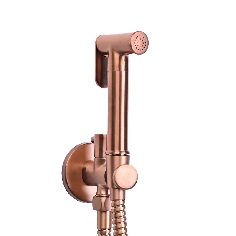 Wall-Mounted Bidet Faucet Sprayer with Vertical Spray Zinc Alloy Gold Black Bathroom Toilet Sprayer