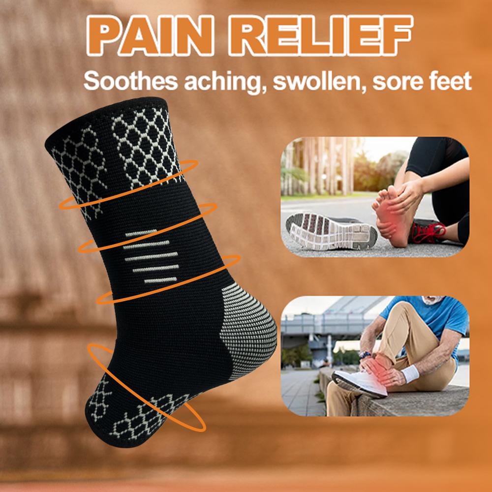 1/2 Pcs Compression Socks For Plantar Fasciitis Achilles Tendonitis Ankle Sleeve Heel Spurs Foot Swelling Relief