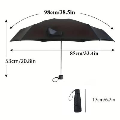 Mini Portable Folding Umbrella Compact Ultralight Sunshade Umbrella UV Protection Paraguas for Daily Use and Travel