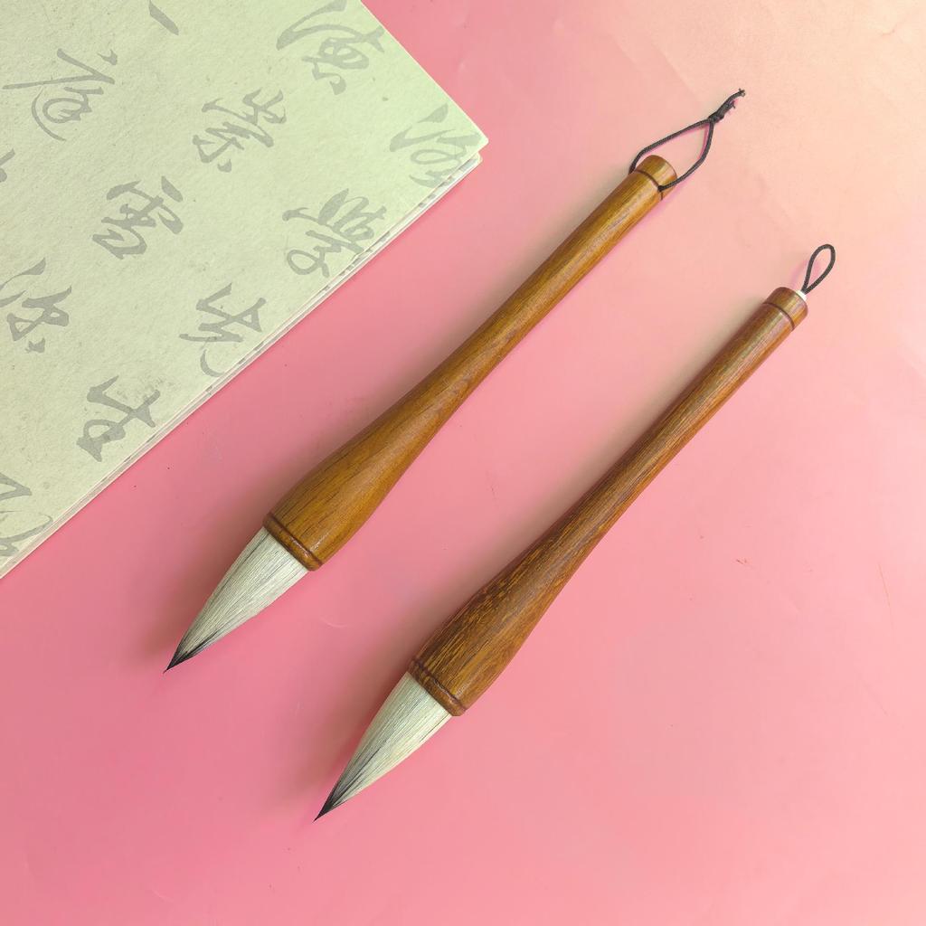 Sheep Hair Short-Tip Brush for Chinese Painting & Calligraphy - Ti Dou Wan, Enhanced Thin Tip