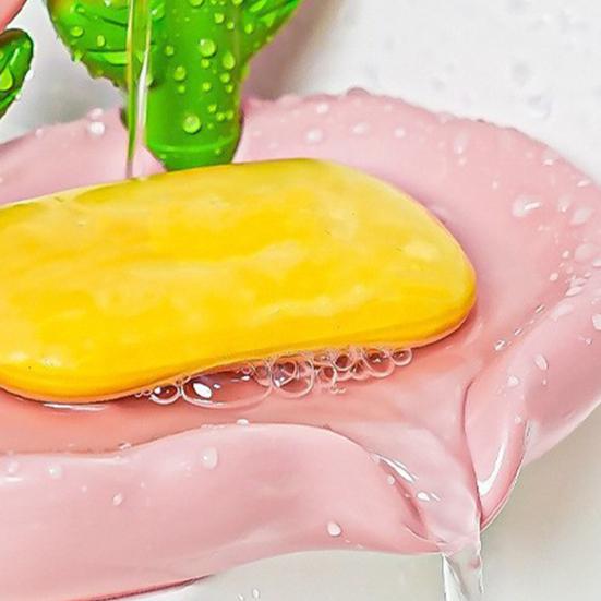 1/2 Stück Blume Seifenhalter Schnell ablaufend Küche Badezimmer Blumig Seifenschale Arbeitsplatten Dekoration Kunststoff Seifenstück Duschseife Behälter Box Tablett