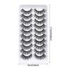 10 Pairs Dense Soft Artificial Eyelashes Charming Look Curling Up Eyelashes for Women and Girls Makeup DIY