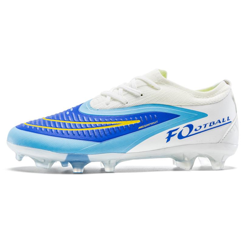 New seamless fly-woven football shoes, youth G long nails, non-slip and wear-resistant professional game football shoes 45