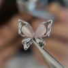 5Pcs Cat'S Eye Glitter Nail Enhancement Charms Butterflies Assortment Resin 3D Nail Art Decoration Studs Accessories Supplies