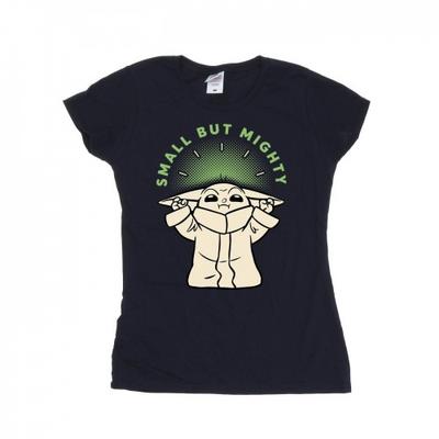 Womens/Ladies The Mandalorian Small But Mighty Grogu Cotton T-Shirt