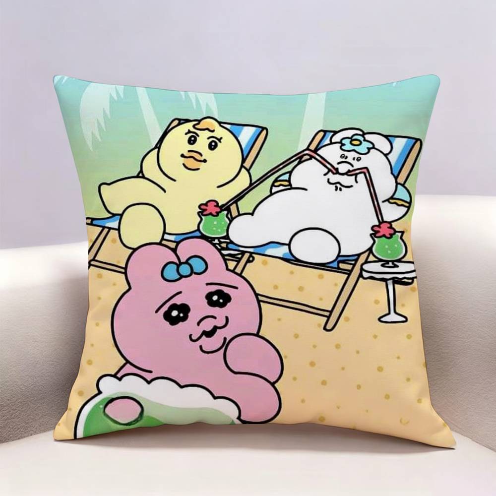 OOpanchu Usagi Doublesided print Pillow Case Pattern Printed Pillowcase For Living Room Sofa Cushion Cover
