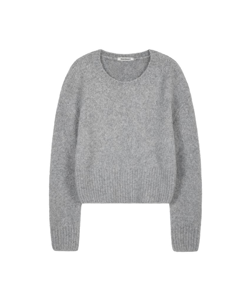 MARDMARD Hairy Crop Pullover - Grey