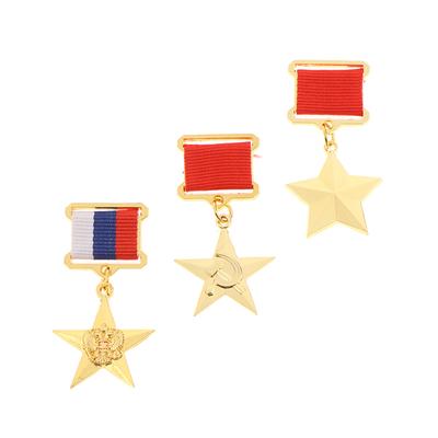 1Pc Russia  Badge Lapel Pins Metal Badge Medal Souvenir Collection