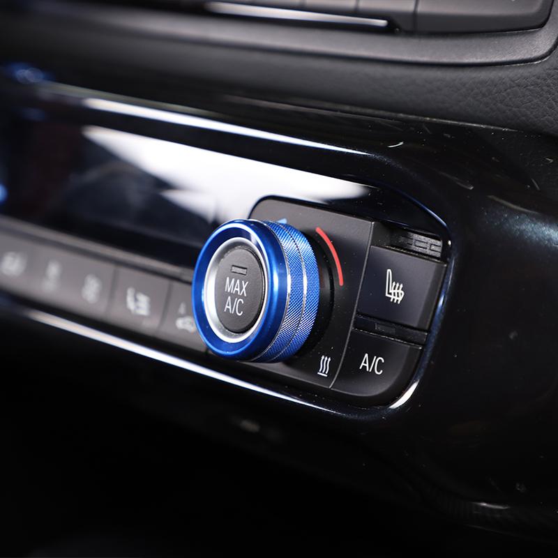Car Central Control Knob Trim For Toyota GR Supra MK5 A90 2019-2022 Aluminum alloy Air Conditioner Volume Knob Ring accessories