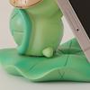 Yousheng Frog/Tortoise Incense Stick Holder with Lotus Leaf Phone Holder Cute Resin Desk Ornament for Home Office Table Shelf Decor