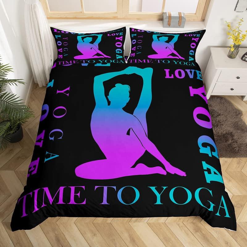 Comforter Ballet Love Gymnastics Bedding Set Polyester Dancer Musical Comforter Popstar Party Floor Exercises Decor
