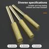 3/6Pcs Diamond-Coated Cylindrical Burr Set for Chainsaw Sharpening Carving Grinding Tools Durable and High Performance
