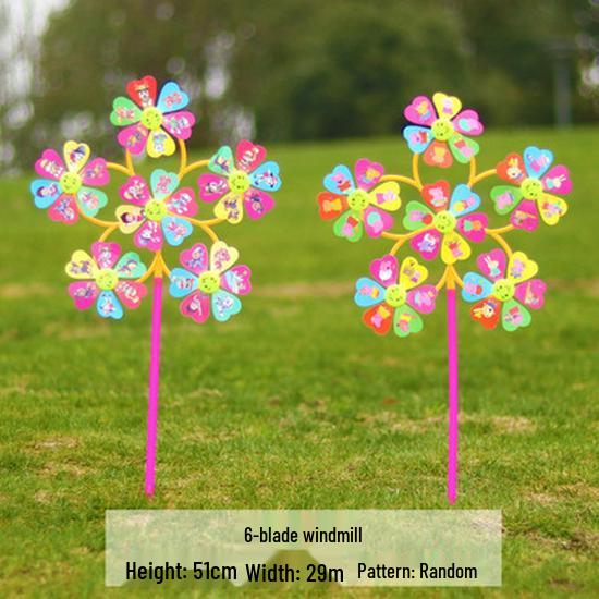 Children's Colorful Sunflower Sequin Pinwheel Toy