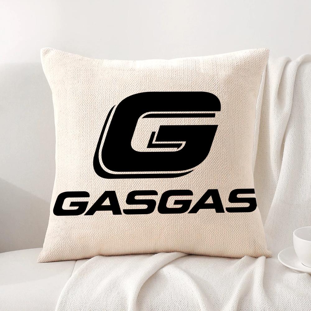 Motorcycles G-Gasgas Cool Cushion Cover Natural Linen Pillow Cover Double-Sided Print Cushion Case For Sofa Home Decor Gift