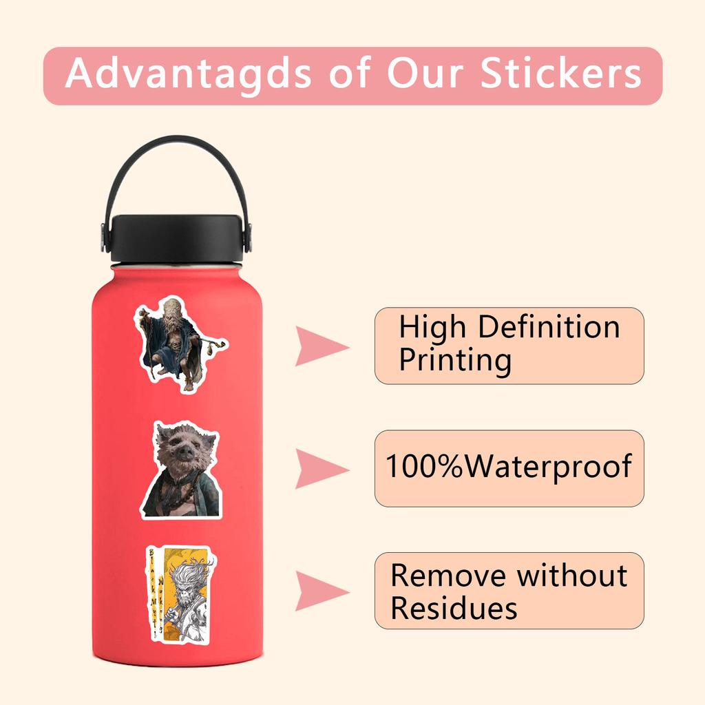 55 Neue Black Myth Wukong Graffiti-Sticker Dekorieren Koffer Handy Persönliche Sticker