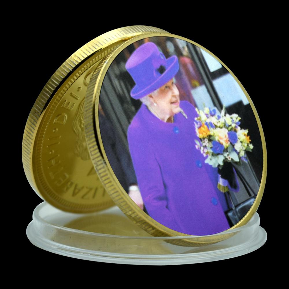 

Королева Англии Елизавета II, Металлические Памятные Монеты, 5 Стилей, Классические Монеты-Испытания, Необходимая Коллекция для Фанатов