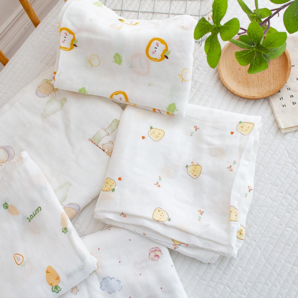 Bamboo Cotton Blanket Baby Baby Children Double Layer Bamboo Fiber Gauze Towel Baby Swaddle Towel Cloth Towel Bath Towel Cover Towel