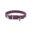 Crosspu Mehrfarbiges Lederhunde Halsband mit Glocke - Einfaches, flaches Design für Haustiere