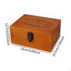 Wooden Keepsake Box Jewelry with Keys Compact Retro Design Trinkets Treasure Case