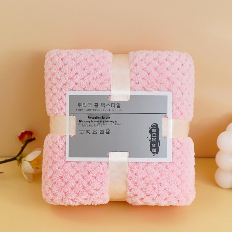 Creative Coral Fleece Warp Knitted Towel - Absorbent Wedding Celebration Souvenir Gift