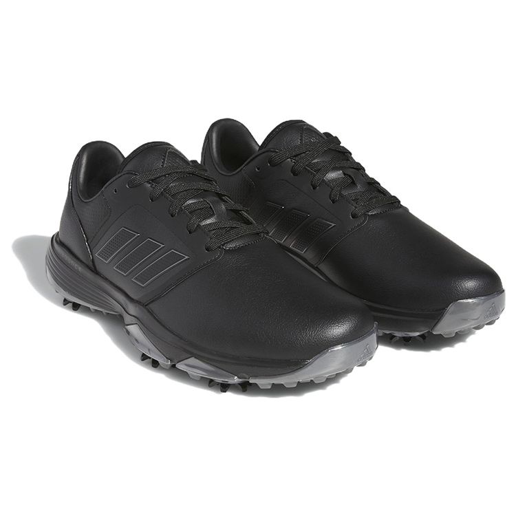Adidas Bounce 3.0 Leather Comfortable Shock Absorbing Non-Slip Durable Low-Top Golf Shoes Men Sneakers Black HQ1216