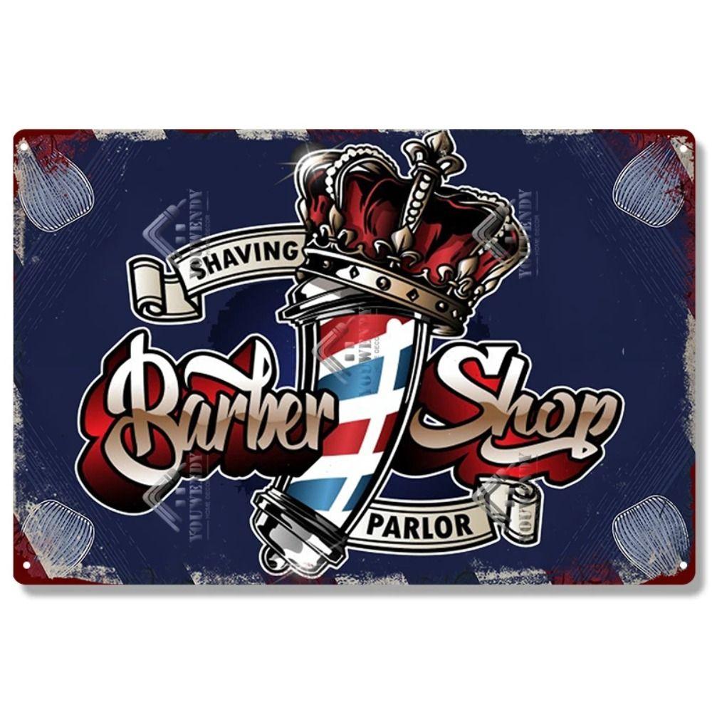 

алюминиевая табличка Настоящий парикмахер, картина на стене парикмахерской, металл, 20х30 см