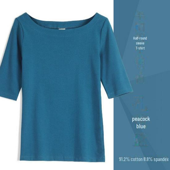 Women's Slim Fit Half-Sleeve T-Shirts - Perfect for Spring & Autumn, Ideal As Innerwear.