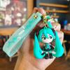 New Hatsune Miku Anime Keychain Fashion Accessories Resin Action Figure PVC Keychain Car Pendant Bag Pendant Small Gift